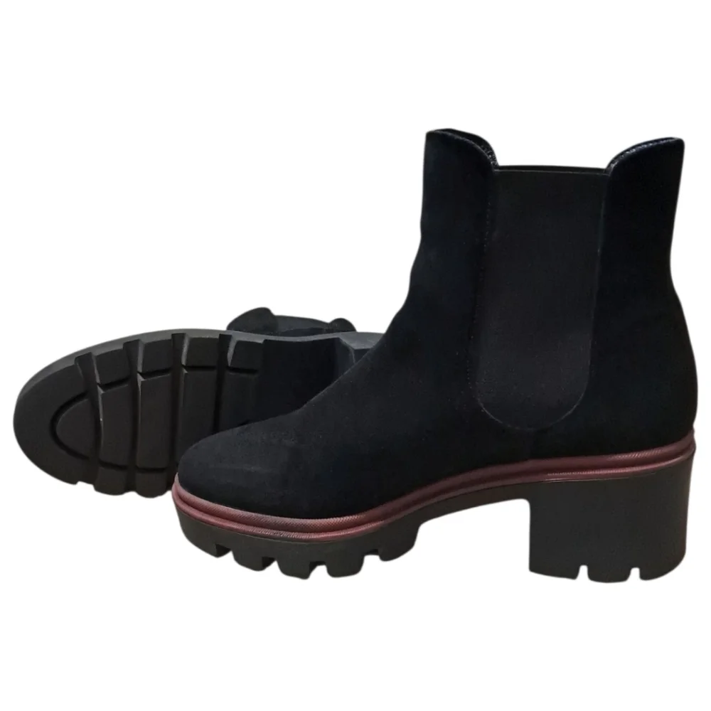 Antonio de Faria Black Suede Chelsea Boots – EU 39 / US 8 – Portugal Made - Picture 15 of 16